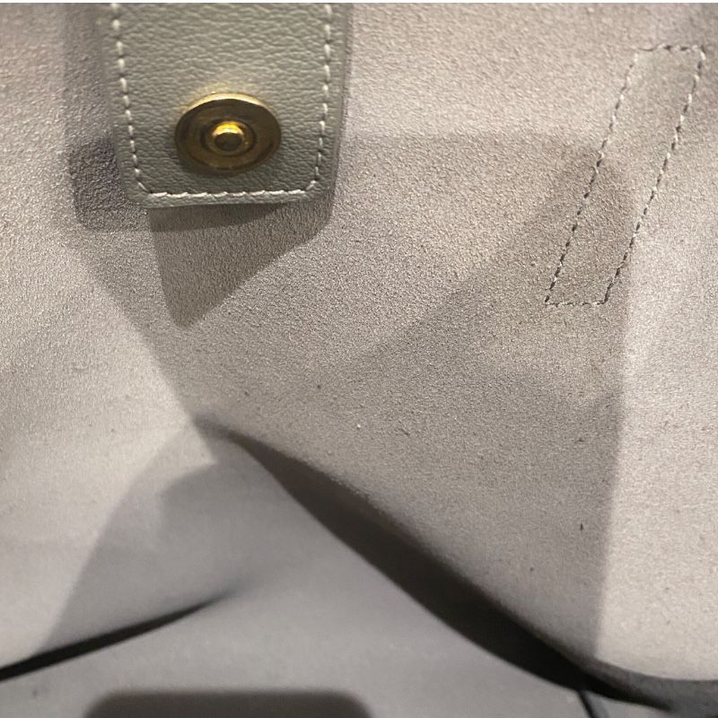 SAINT LAURENT Toy Shopping Tote in Grey Leather - Unisex Elegance