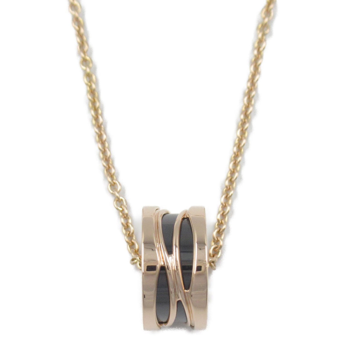 BVLGARI B-zero1 Ceramic Necklace in K18 Pink Gold