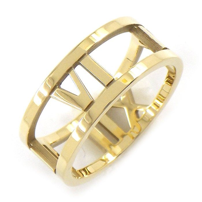 Tiffany & Co. Atlas Open Ring in 18K Yellow Gold - Size 9.5