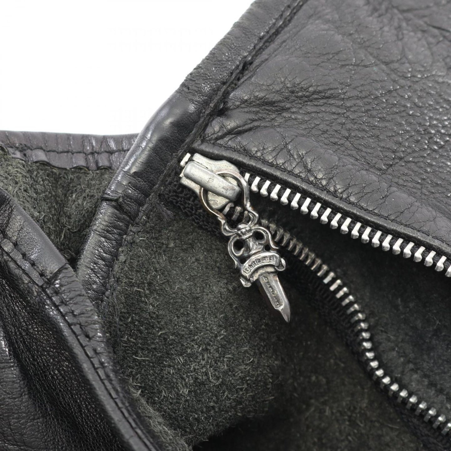 CHROME HEARTS Black Leather Shoulder Bag - Timeless Elegance