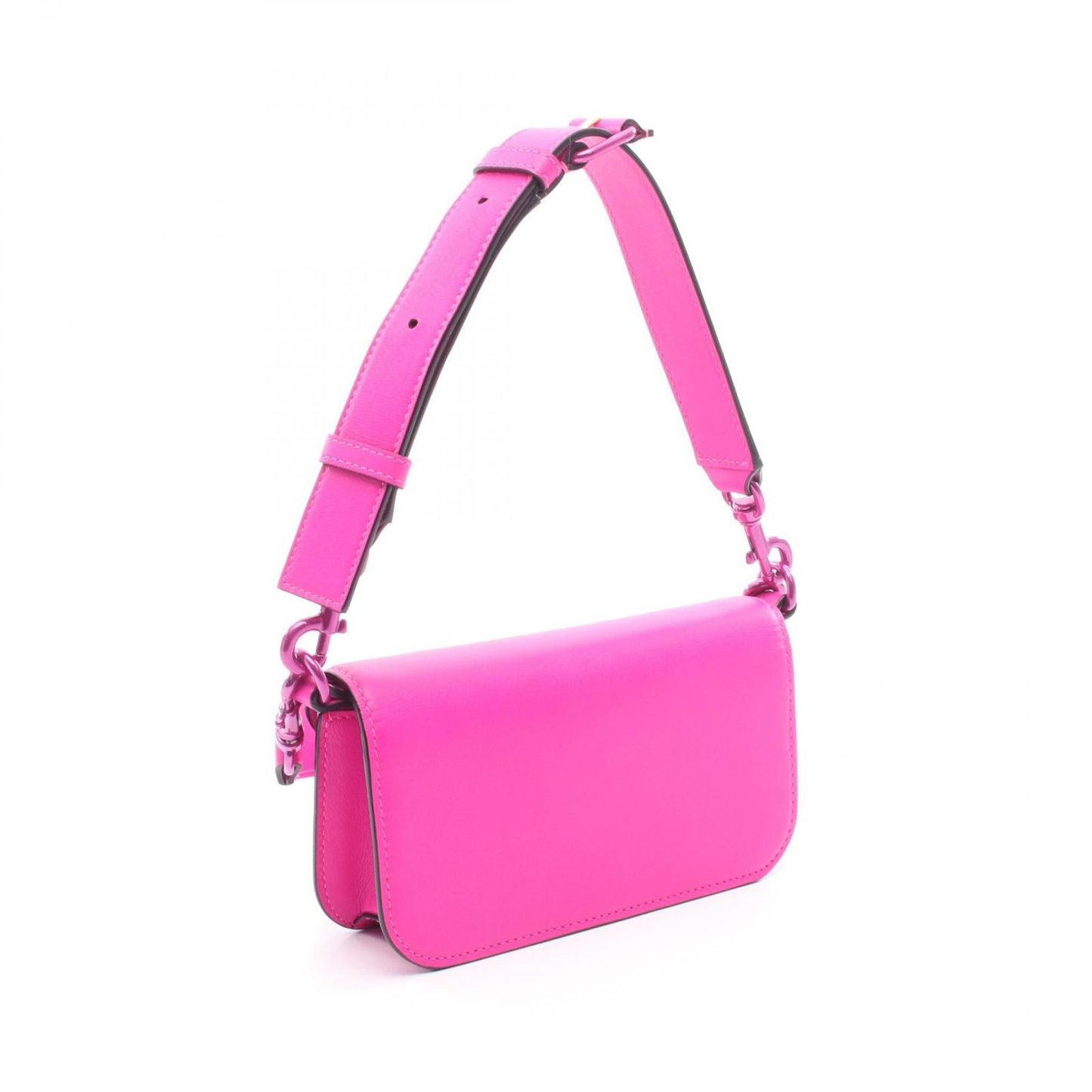 Valentino Garavani V Logo Handbag in Shocking Pink Leather