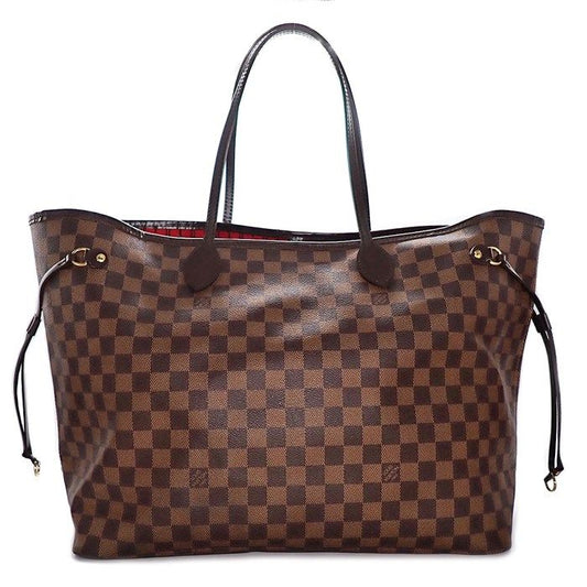 Louis Vuitton Neverfull GM Tote Bag - Brown & Red Damier Canvas