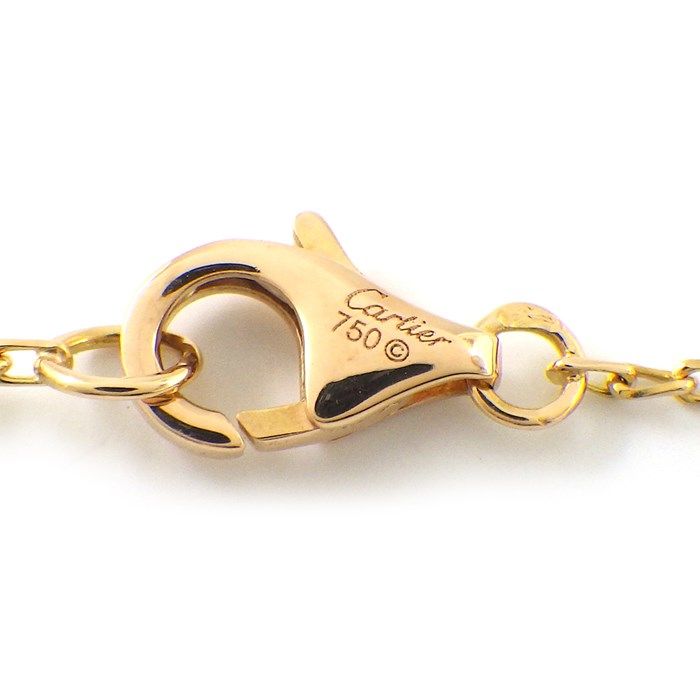 Cartier Double C2 Diamond Necklace in K18 Pink Gold