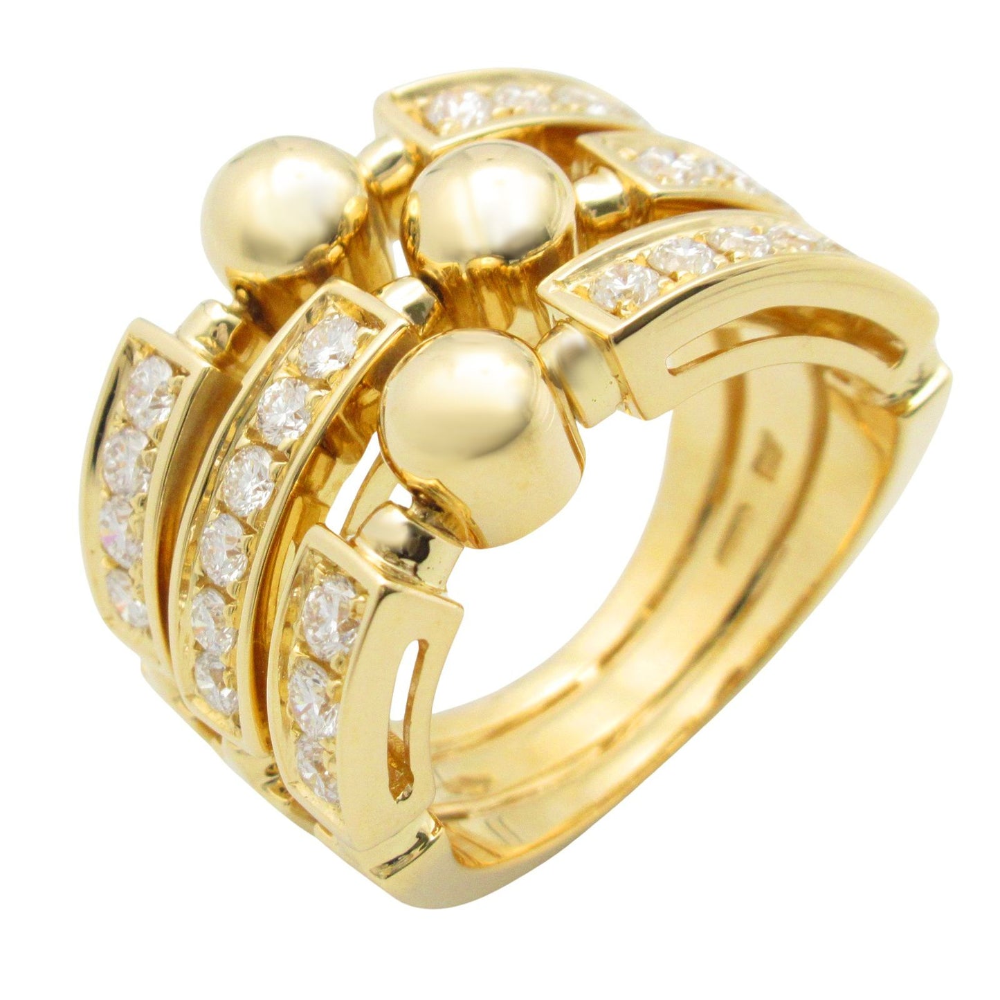 BVLGARI Allegra Diamond Ring in 18K Yellow Gold - Exquisite Craftsmanship