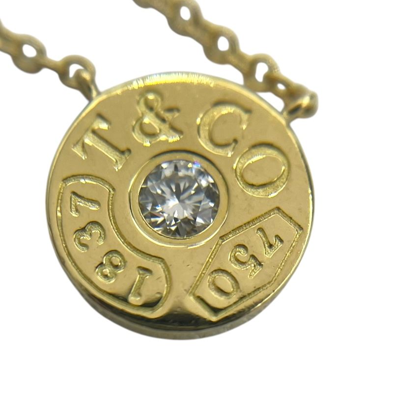 Tiffany & Co. 1837 Circle Diamond Necklace in 750YG Gold