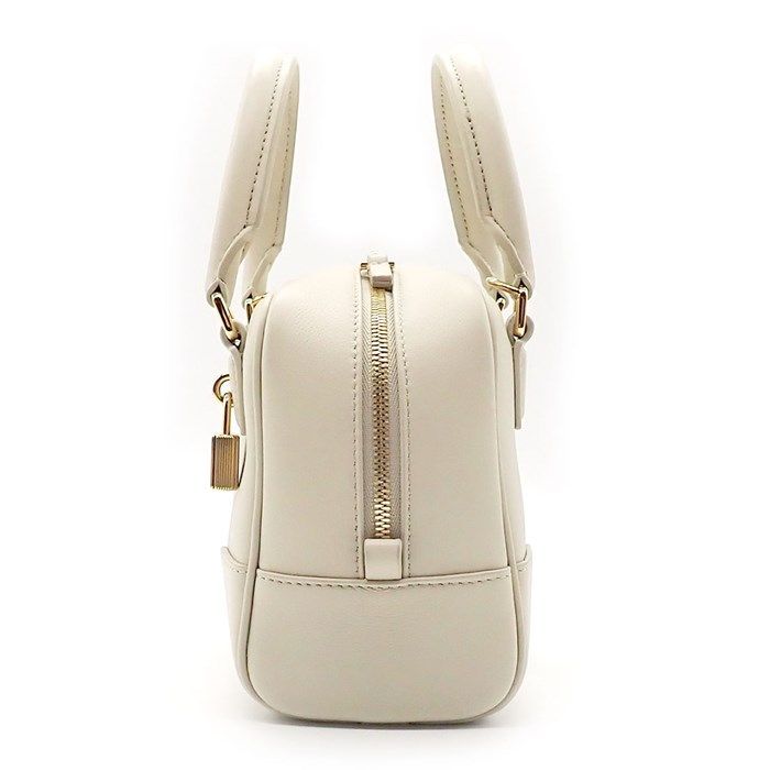 LOEWE Amazona 16 Square Handbag in White Calf Leather