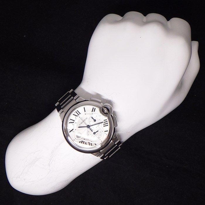 Cartier Ballon Bleu XL W6920002 Chronograph - Silver Dial