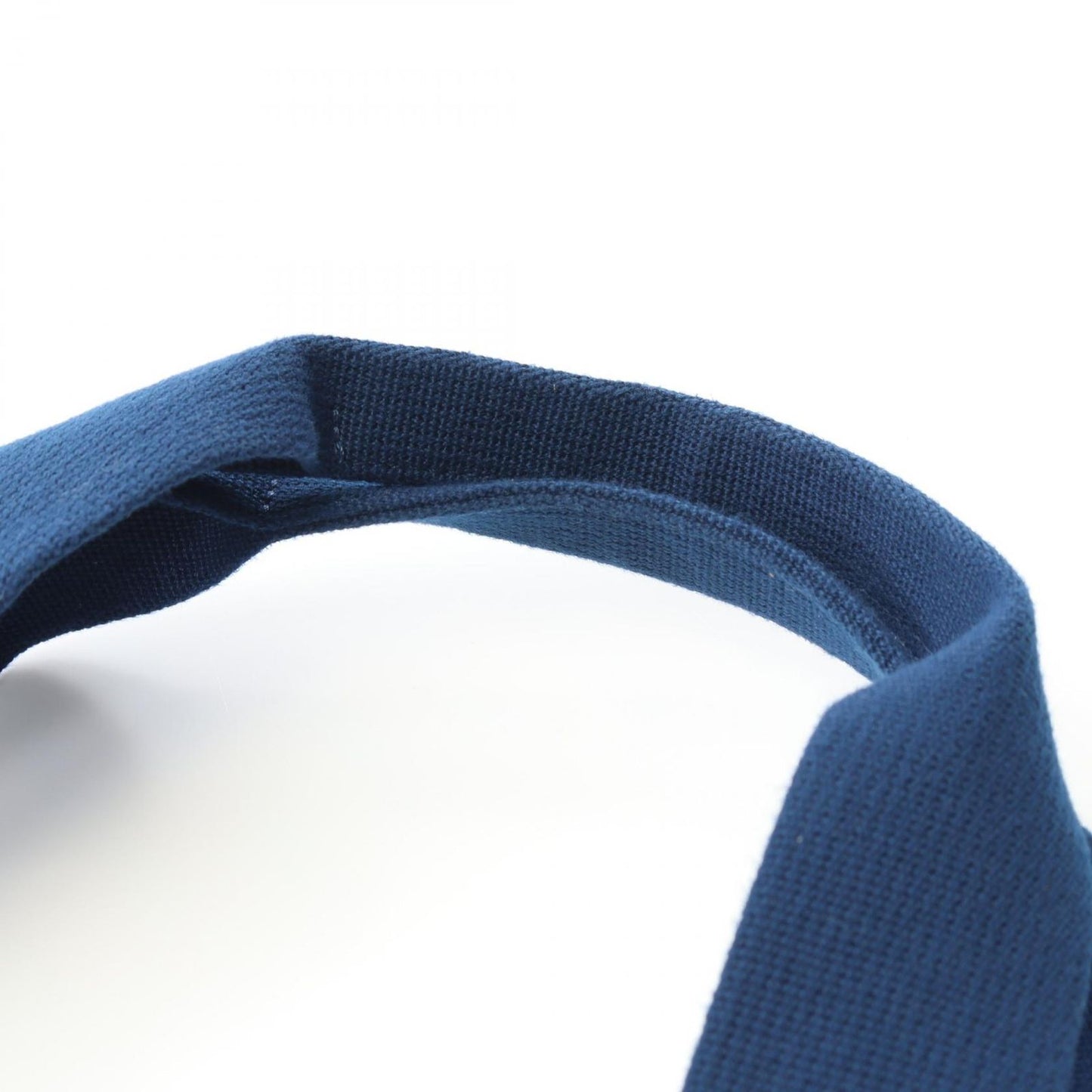 HERMES Adada Tote Bag - White/Blue Canvas - Exquisite Craftsmanship