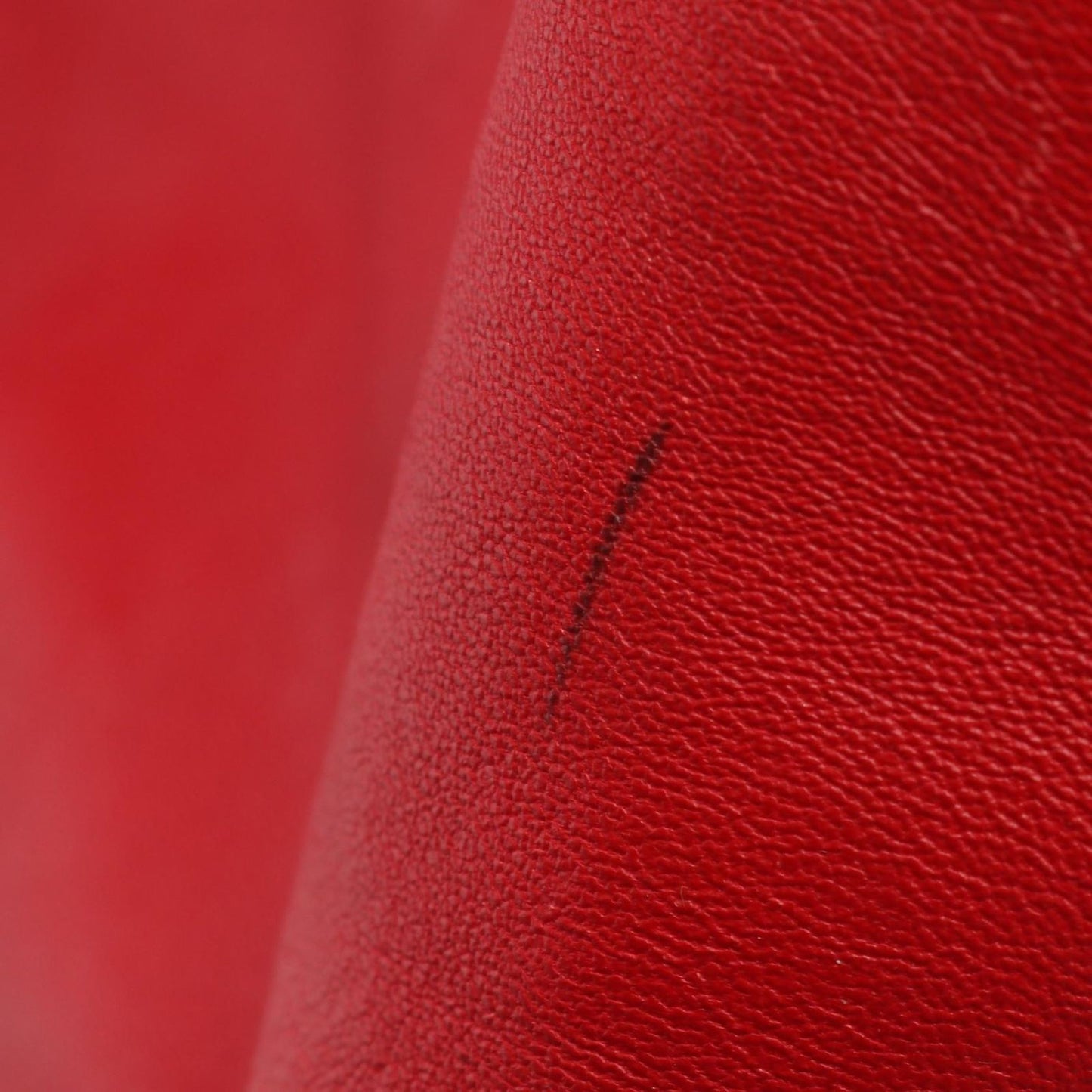 CELINE Horizontal Cabas Tote Bag in Red Leather - Timeless Elegance