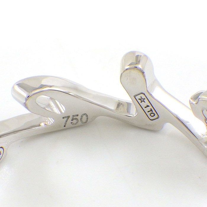 Cartier Signature Logo Ring in K18 White Gold - Size 15