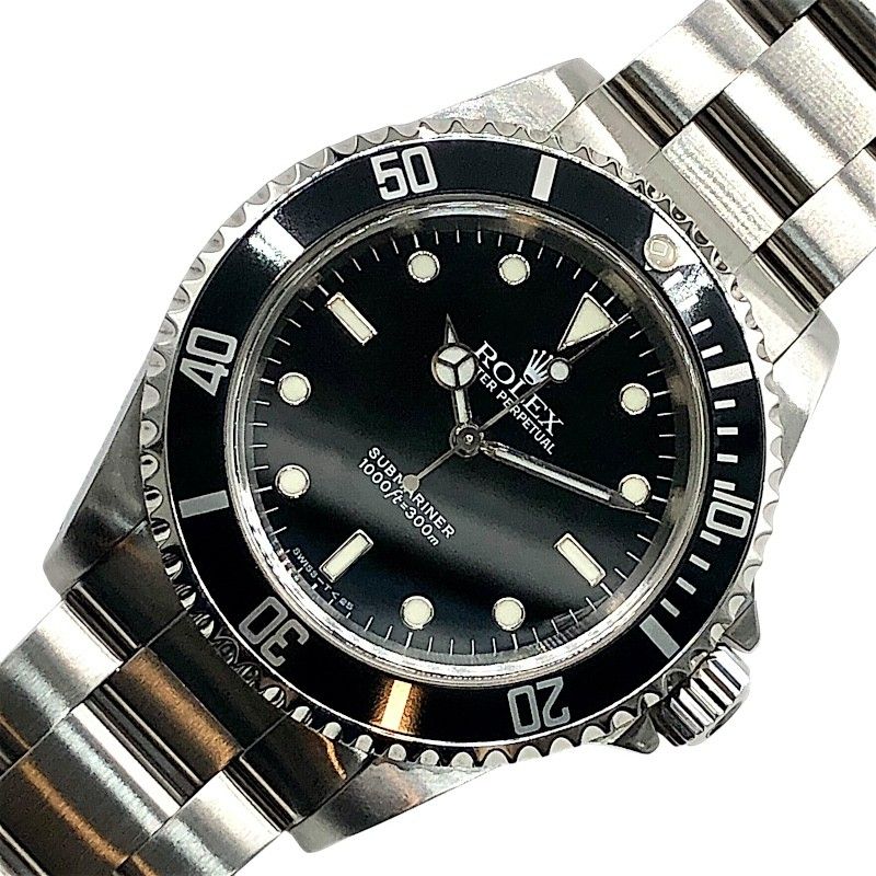 Rolex Submariner No Date 14060 Black & Silver SS Men's Watch