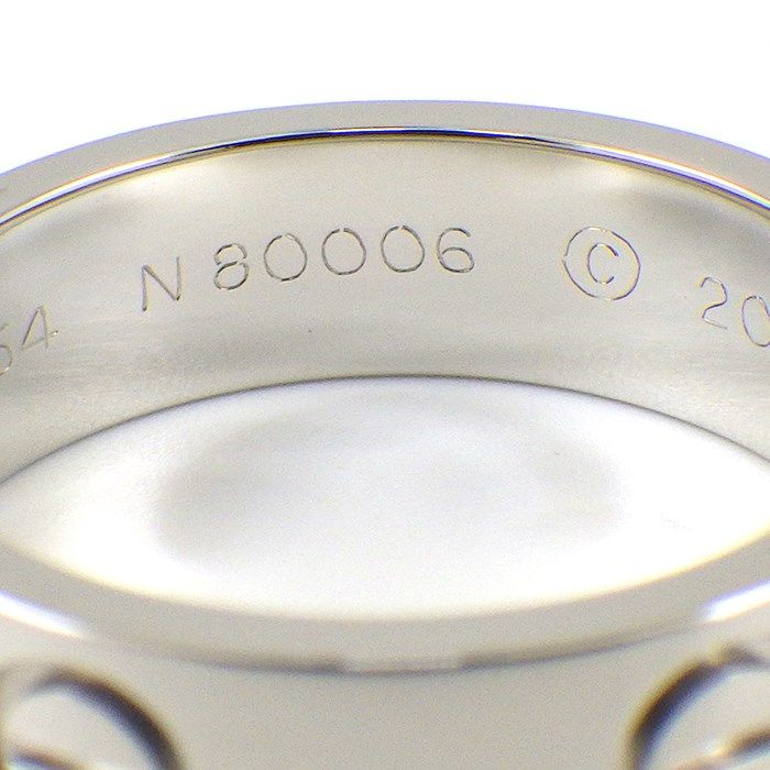 Cartier Love Ring Classic Model B4084900 in Platinum PT950