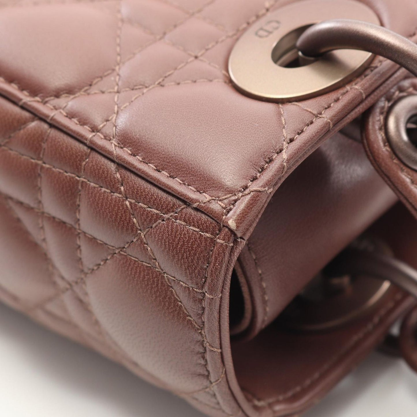 Dior Lady Dior Small Cannage Handbag in Brown Gradient Leather