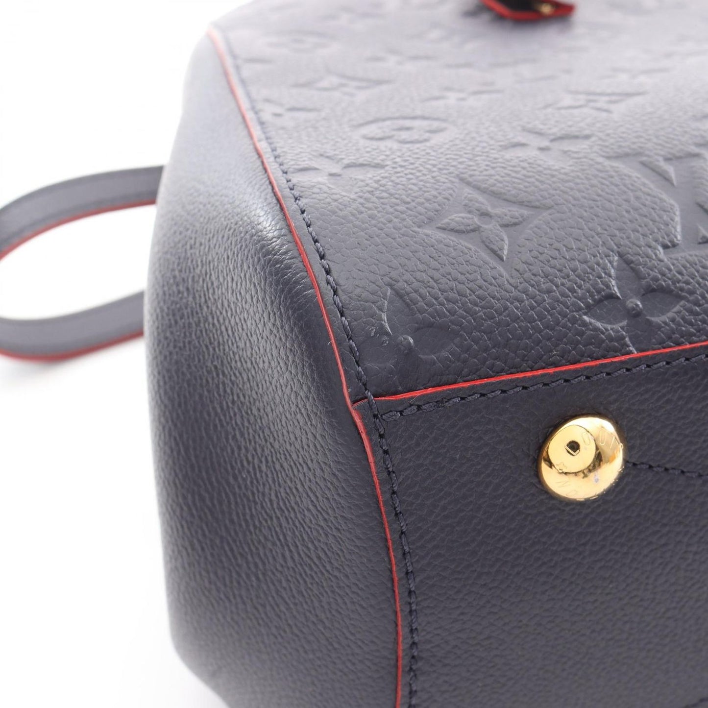 Louis Vuitton Montaigne MM Handbag in Marine Rouge - Exquisite Craftsmanship