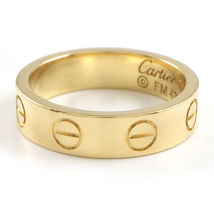 Cartier Love Small Model Pinky Ring in 18K Yellow Gold - Size #44