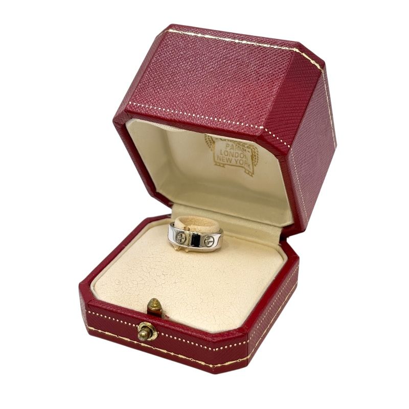 Cartier Love Ring in K18 White Gold - Timeless Elegance