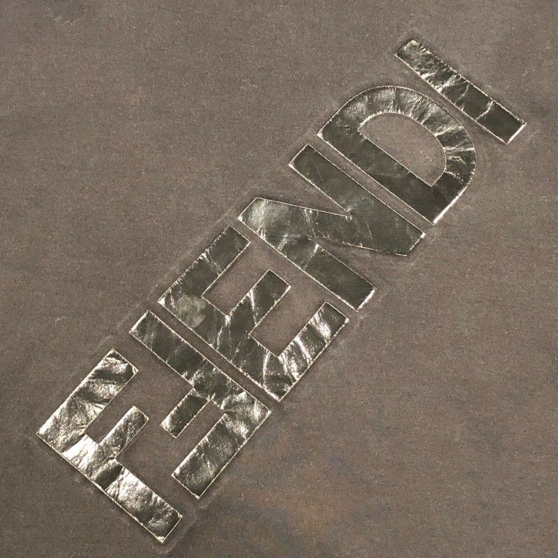 Fendi Logo Design Cotton T-Shirt for Men - Size M