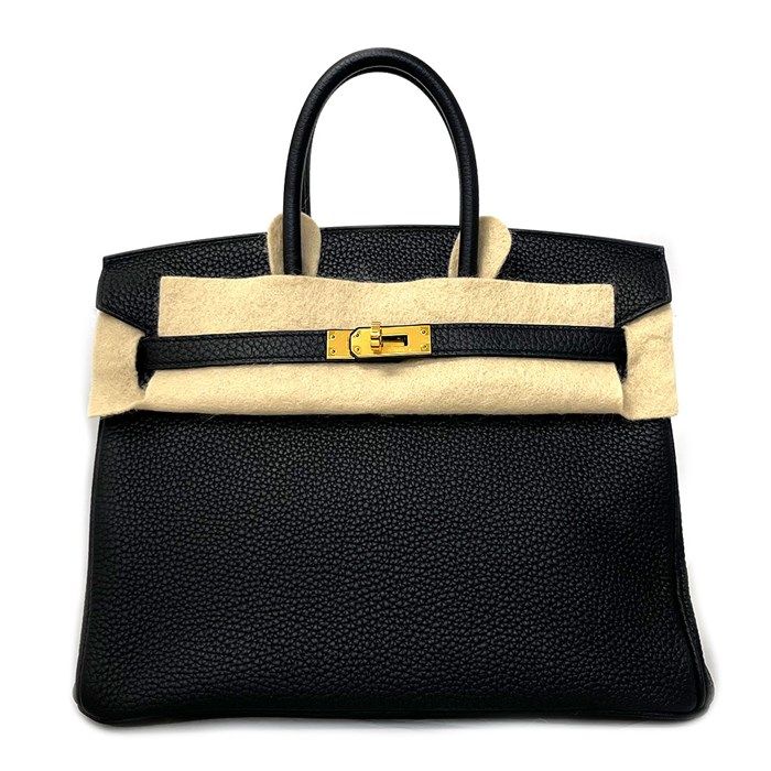 HERMES Birkin 25 Handbag - 2018 Black Togo with Gold Hardware