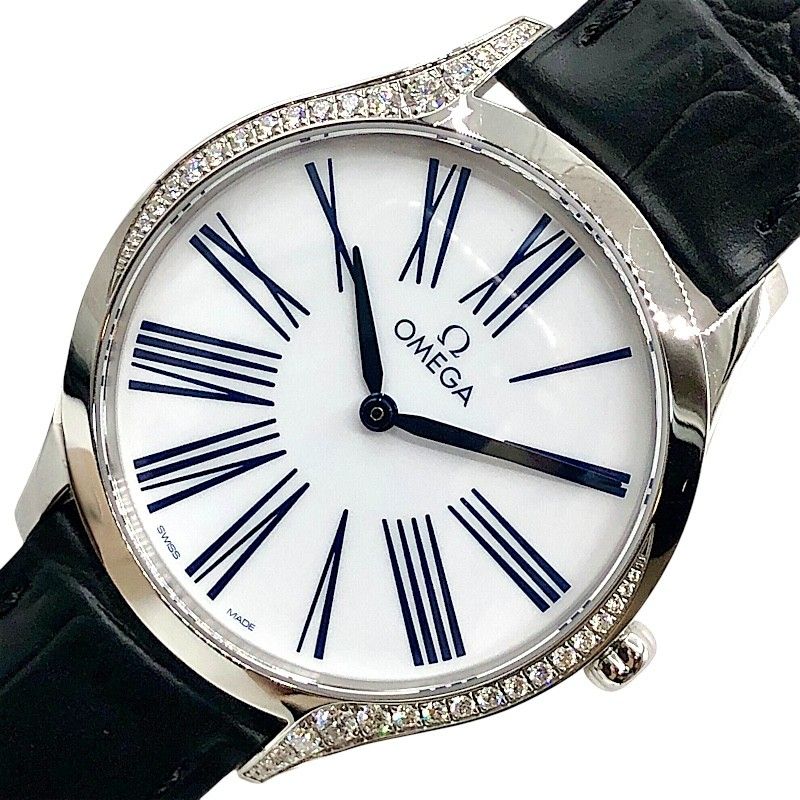 OMEGA De Ville Trésor Quartz 36MM - White & Silver Luxury Watch