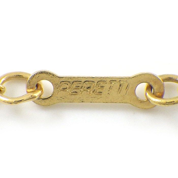 Tiffany & Co. Double Tear Drop Necklace in K18 Yellow Gold