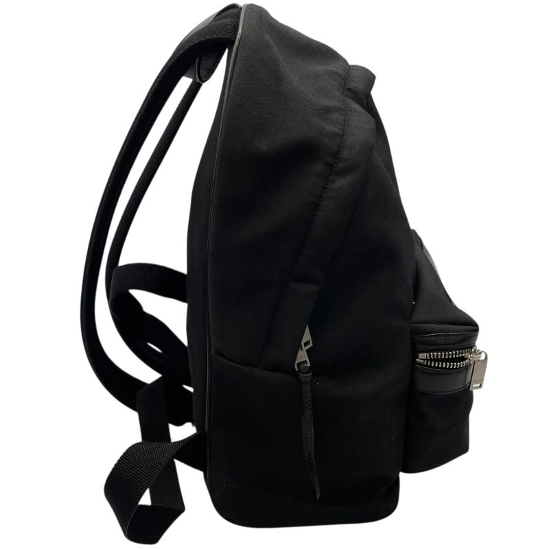 SAINT LAURENT Black Canvas & Leather Backpack - Timeless Elegance