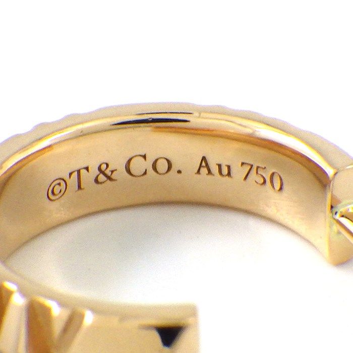 Tiffany & Co. Atlas X Hoop Earrings in K18 Pink Gold