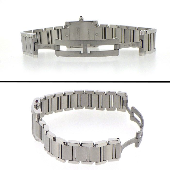 Cartier Tank Française SM W51028Q3 - Pink Dial, Shell, Stainless Steel