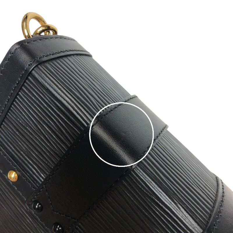 Louis Vuitton Vertical Trunk Chain Shoulder Bag - Noir & Gold