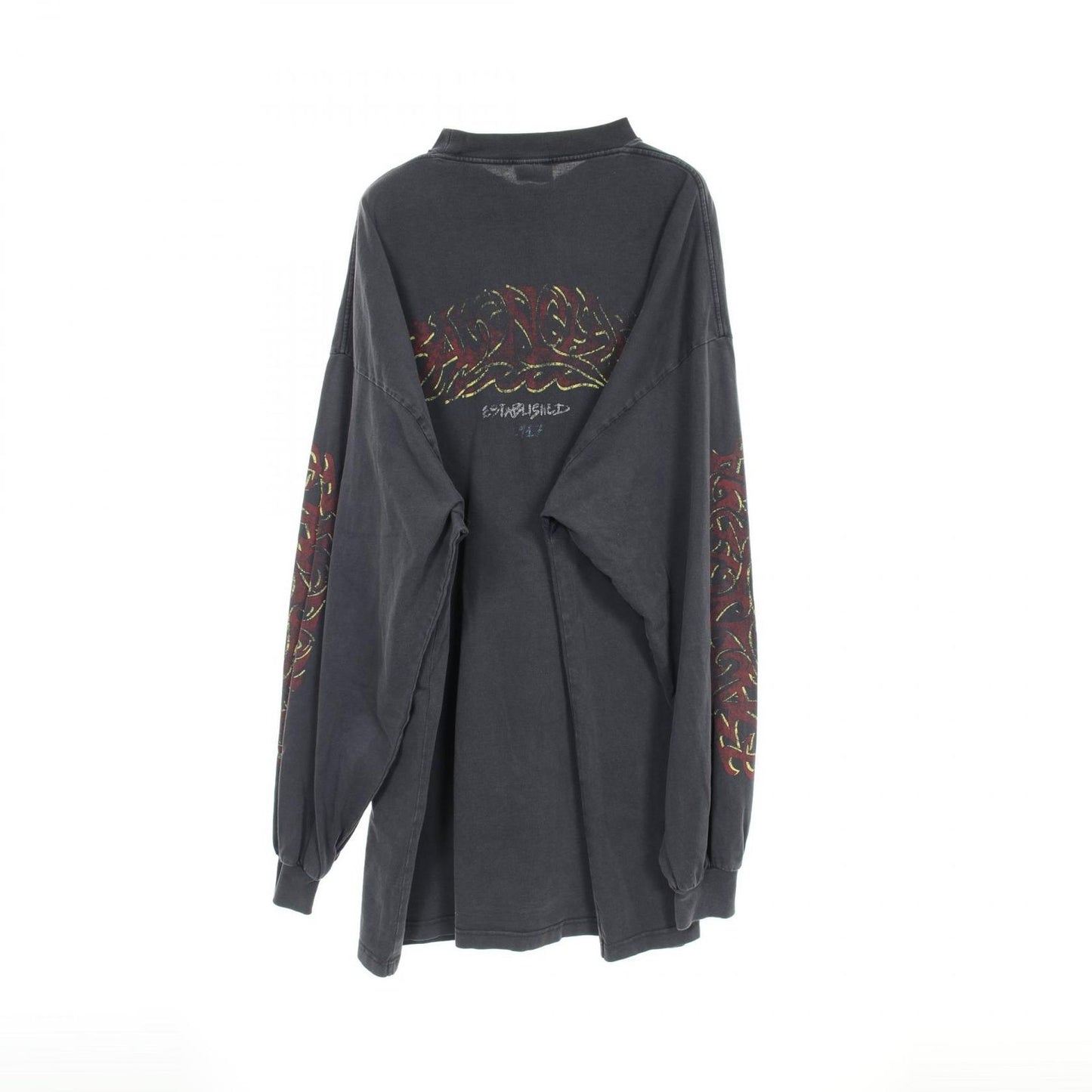 BALENCIAGA Offshore Cotton T-Shirt - Unisex - Gray - Size A