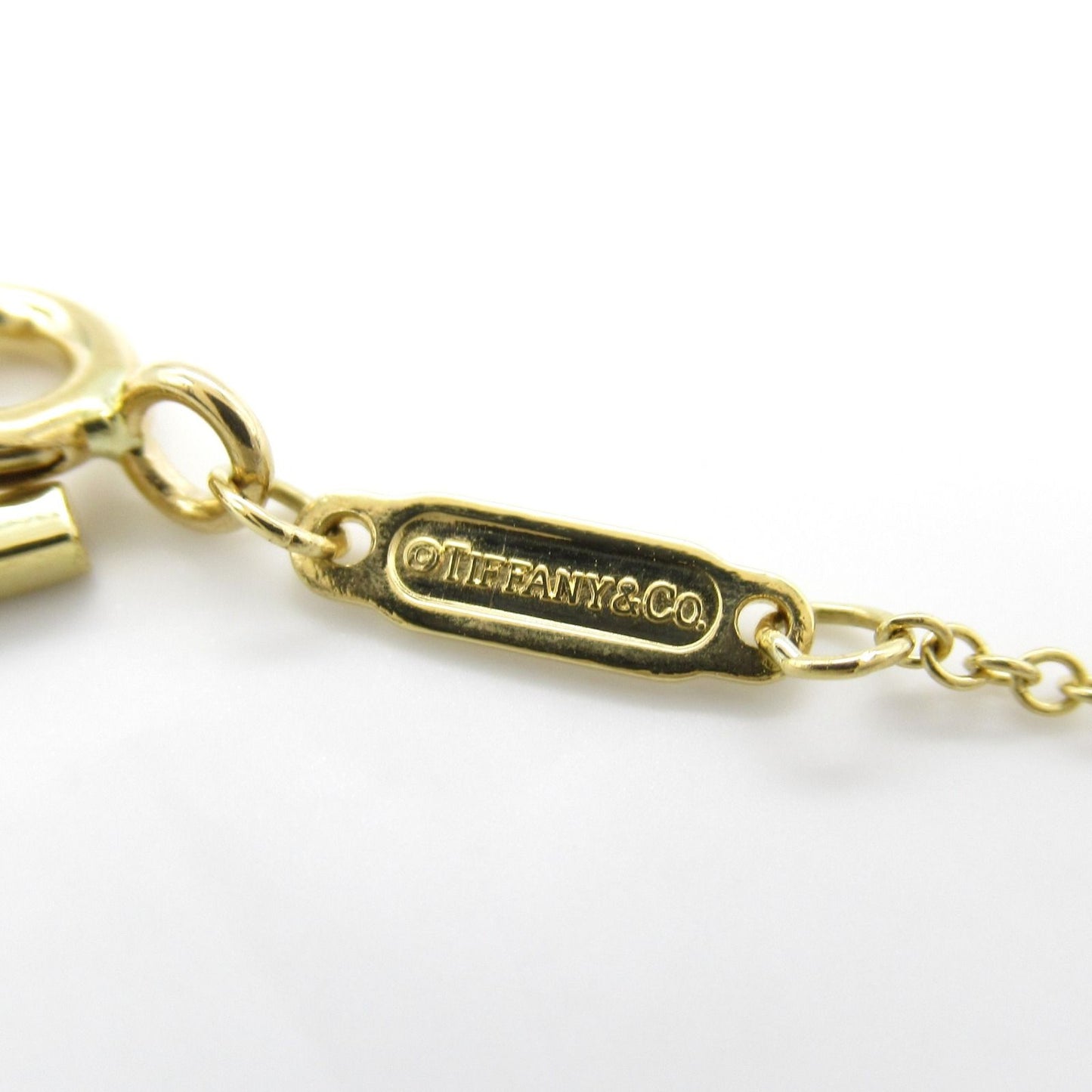 TIFFANY & CO T Smile Mini Necklace in 18K Yellow Gold