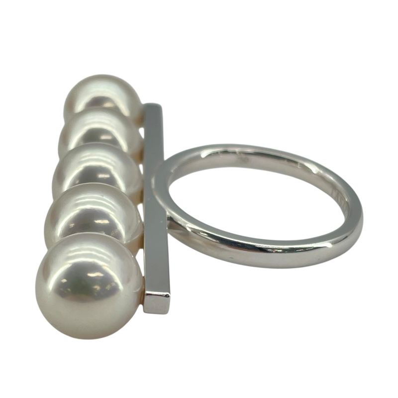 TASAKI Balance Signature Ring in K18WG - Exquisite Pearl Detail