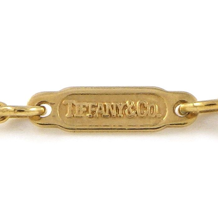 Tiffany & Co. Flower Motif Necklace with 7mm Pearl in K18YG