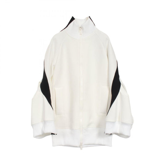 Sacai Technical Jersey Blouson - Exquisite White & Black Jacket