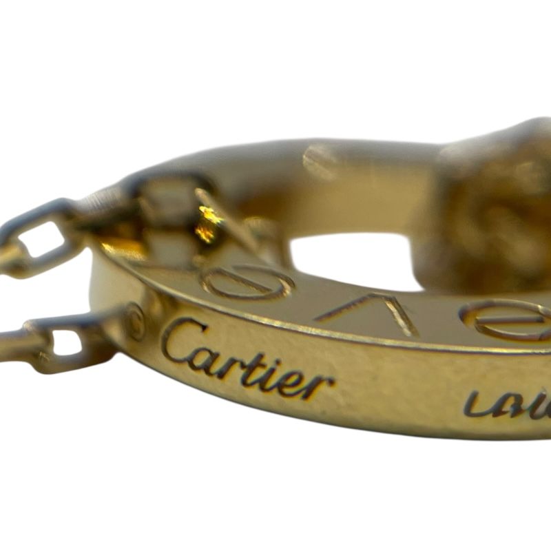 Cartier Love Circle Necklace with Diamonds in 750YG Gold