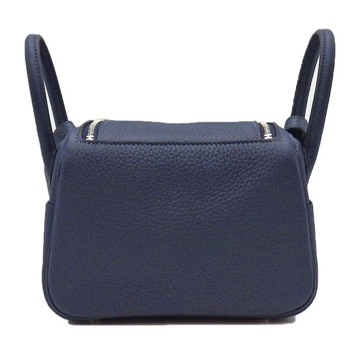 HERMES Lindy Mini Shoulder Bag - Blue de Prusse, 2024 Edition