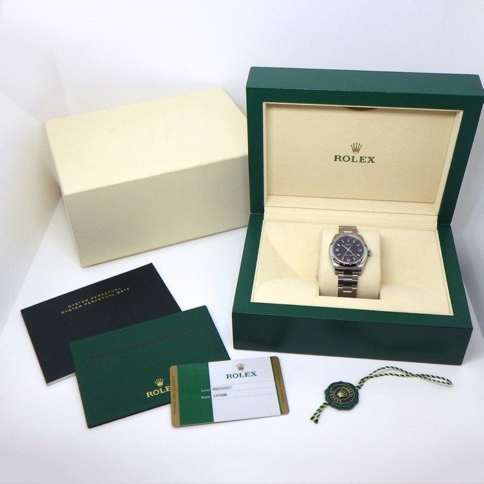 Rolex Oyster Perpetual 31mm 177200 - Pink Roulette, Black Dial