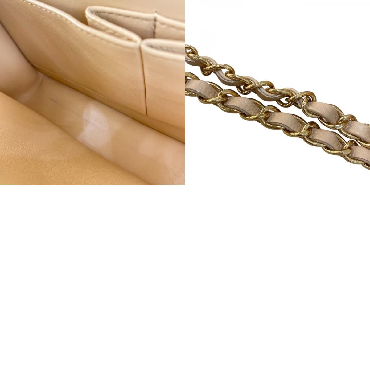 CHANEL Matelassé 25 Beige Caviar Shoulder Bag with Gold Hardware