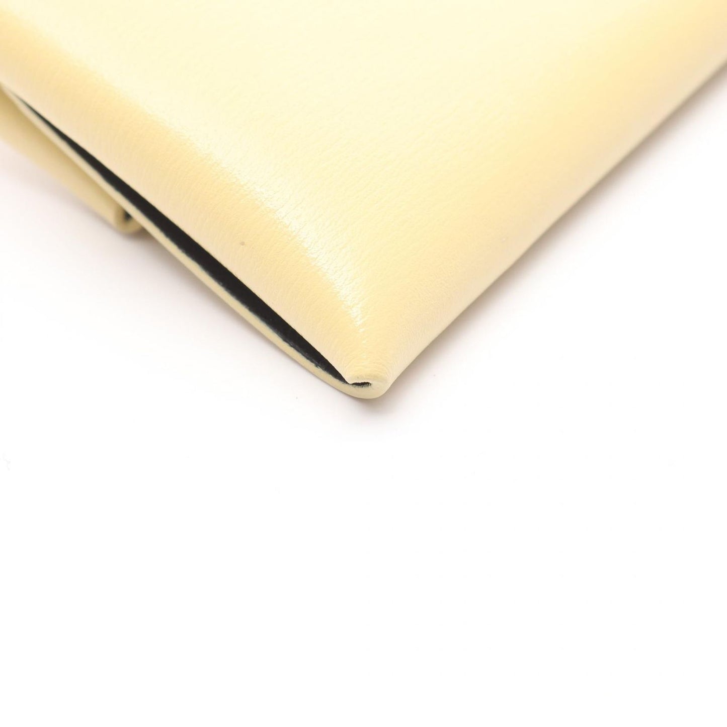 JIL SANDER Yellow Leather Coin Purse - Exquisite Craftsmanship