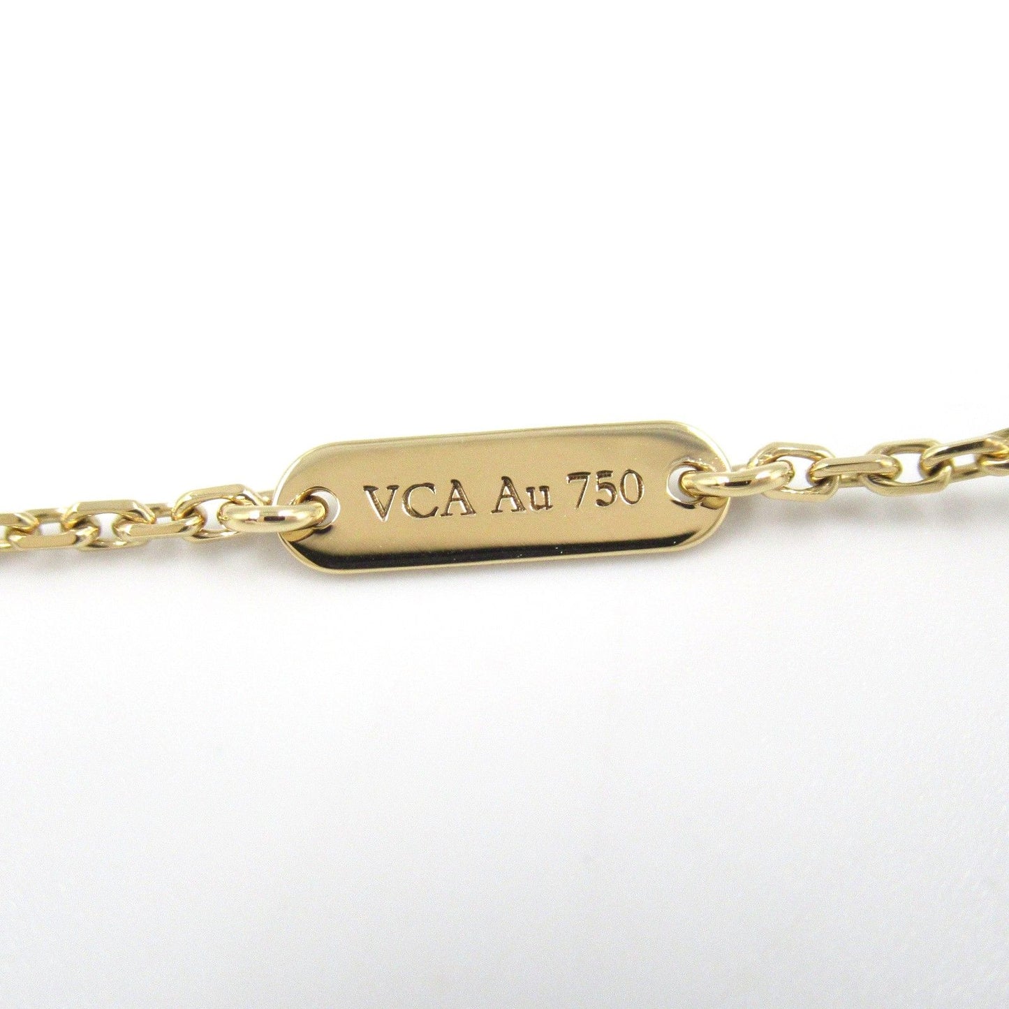 Van Cleef & Arpels Vintage Alhambra Onyx Necklace in 18K Yellow Gold