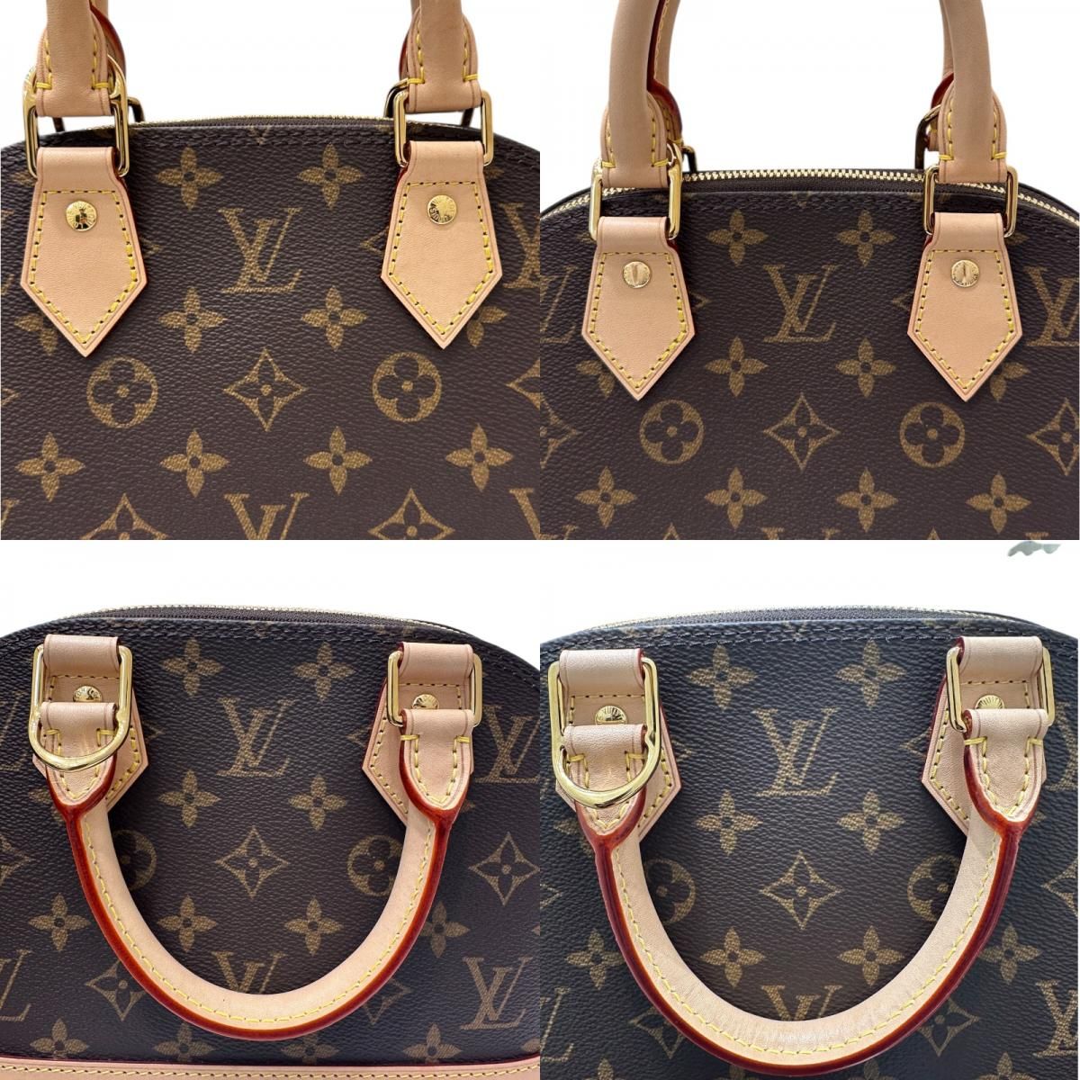 Louis Vuitton Alma BB Monogram PVC Leather Handbag - Timeless Elegance