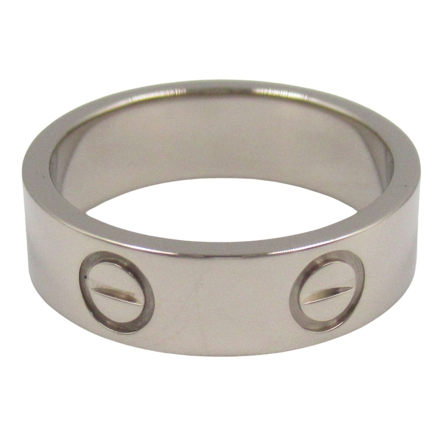 CARTIER Love Ring in K18 White Gold - Timeless Elegance