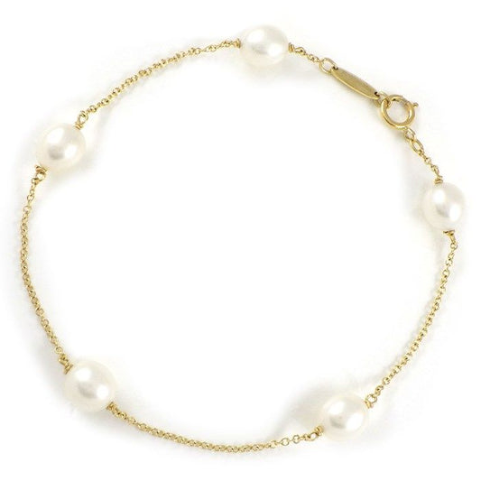 Tiffany & Co. By The Yard Pearl Bracelet in 18K Yellow Gold