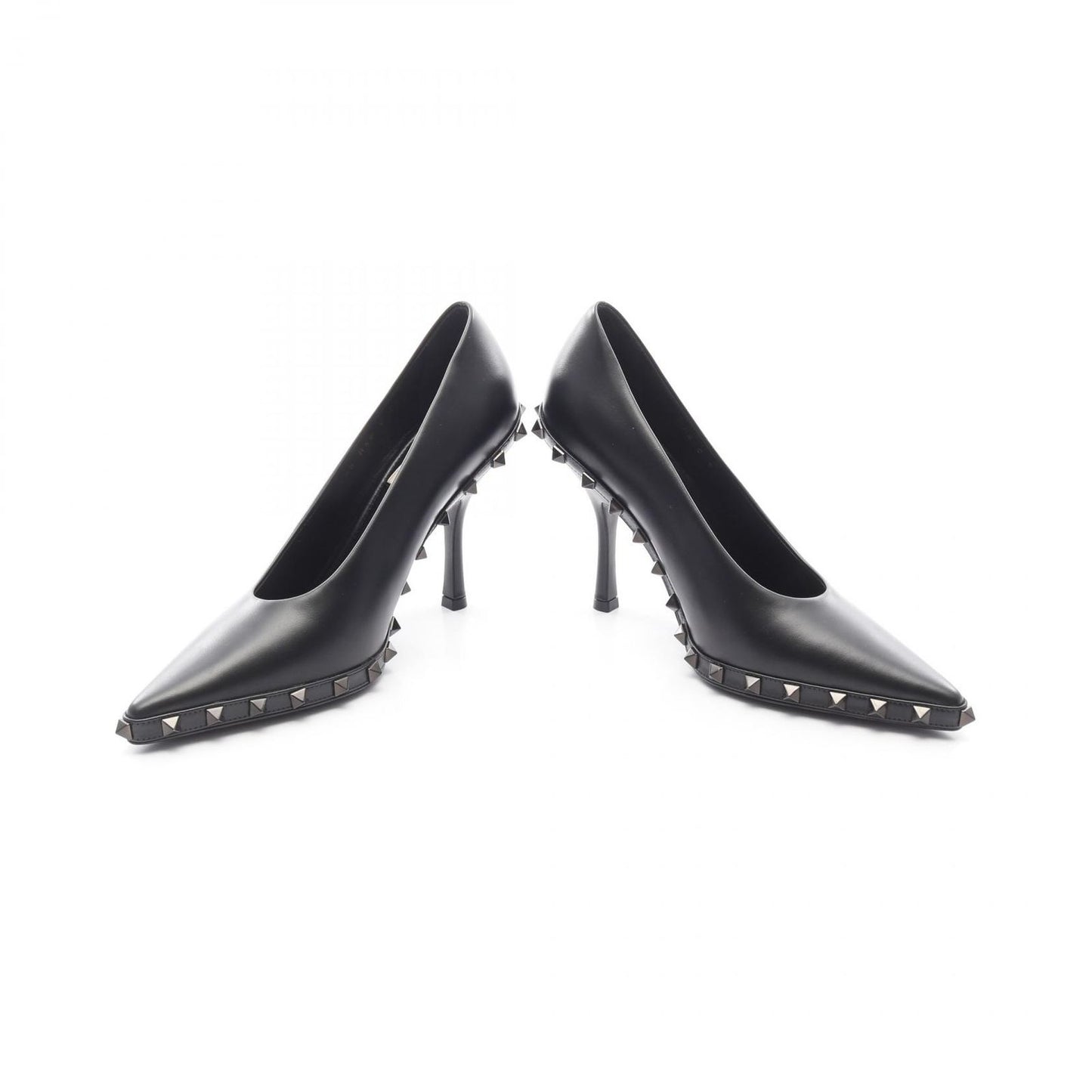 Valentino Garavani Black Leather High Heels - Size 36