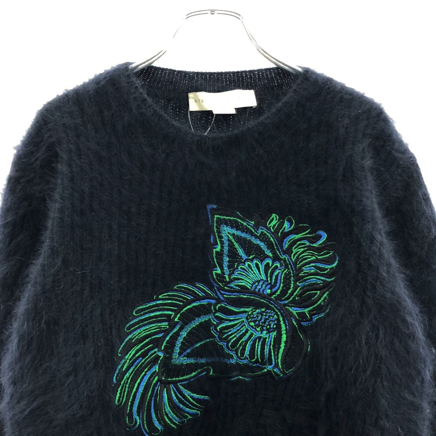 Stella McCartney Navy Wool Knit Sweater - Timeless Elegance