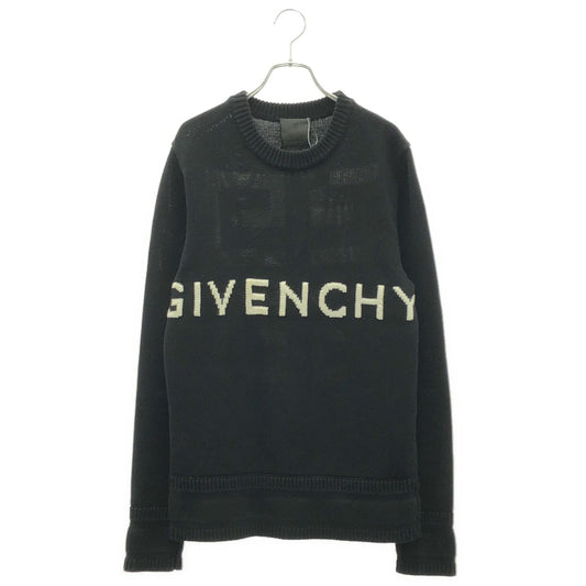 GIVENCHY Black Cotton Knit Sweater - Timeless Elegance
