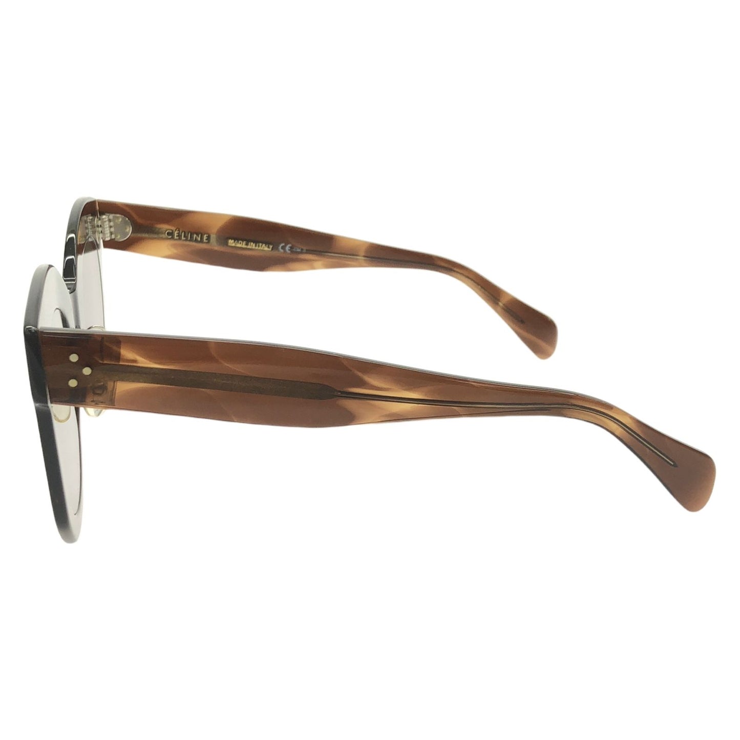 CELINE Brown Plastic Sunglasses - Timeless Elegance