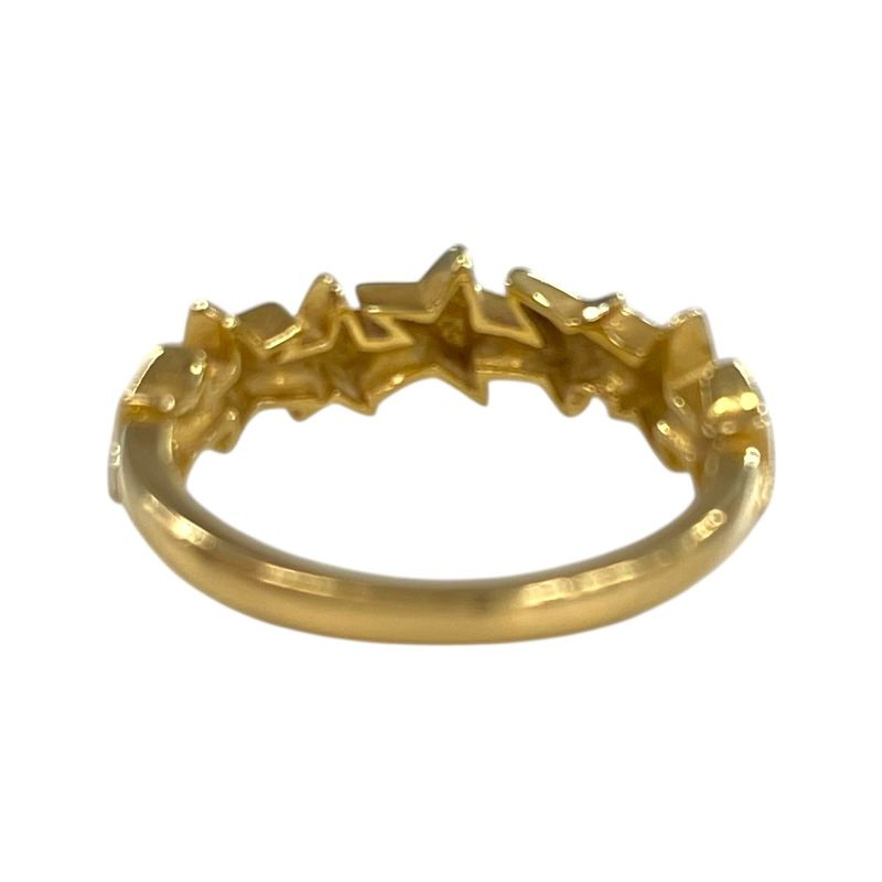 STAR JEWELRY K18 Gold Star Motif Pinky Ring - Exquisite Craftsmanship
