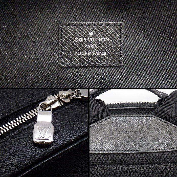 Louis Vuitton Adrian Backpack M30857 in Black Taiga Leather