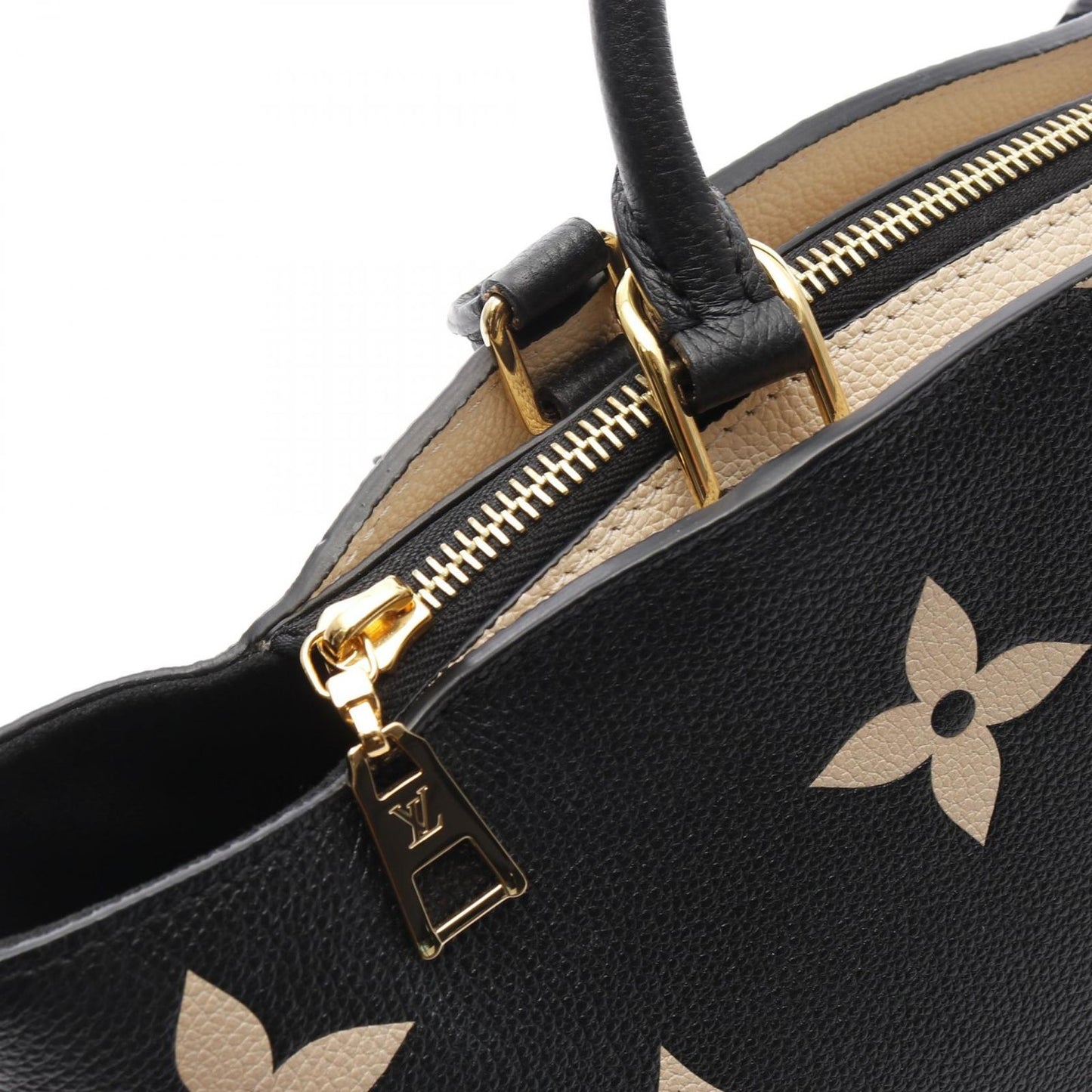 Louis Vuitton Petit Palais PM Bi-Color Handbag - Black/Beige Leather