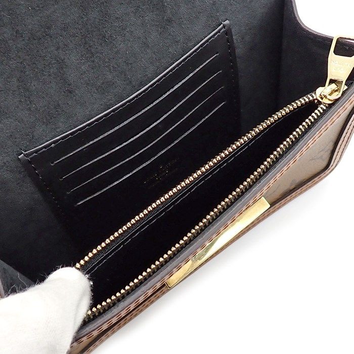Louis Vuitton Porte-Documents Dauphine Monogram Reverse Canvas Shoulder Bag
